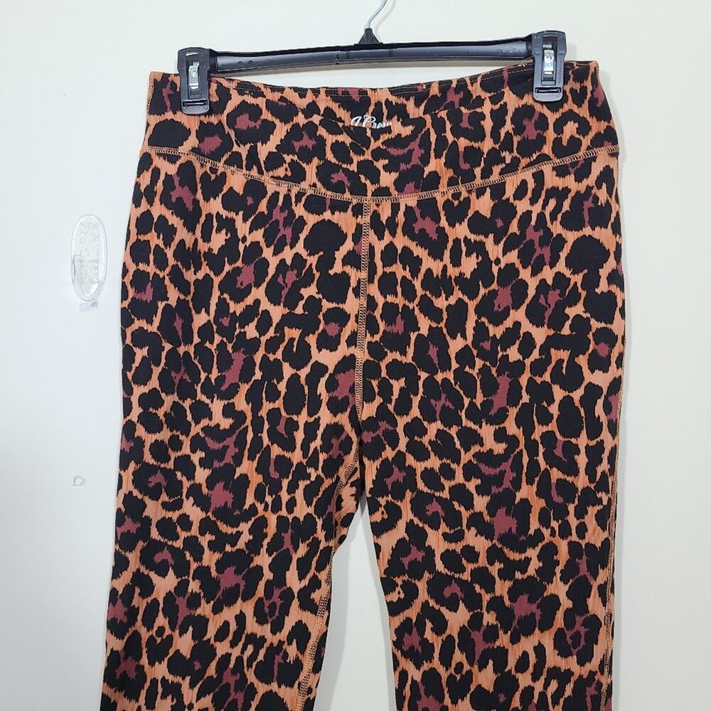 J. Crew 7/8 High Rise Legging In Leopard Weekender - Picture 2 of 8